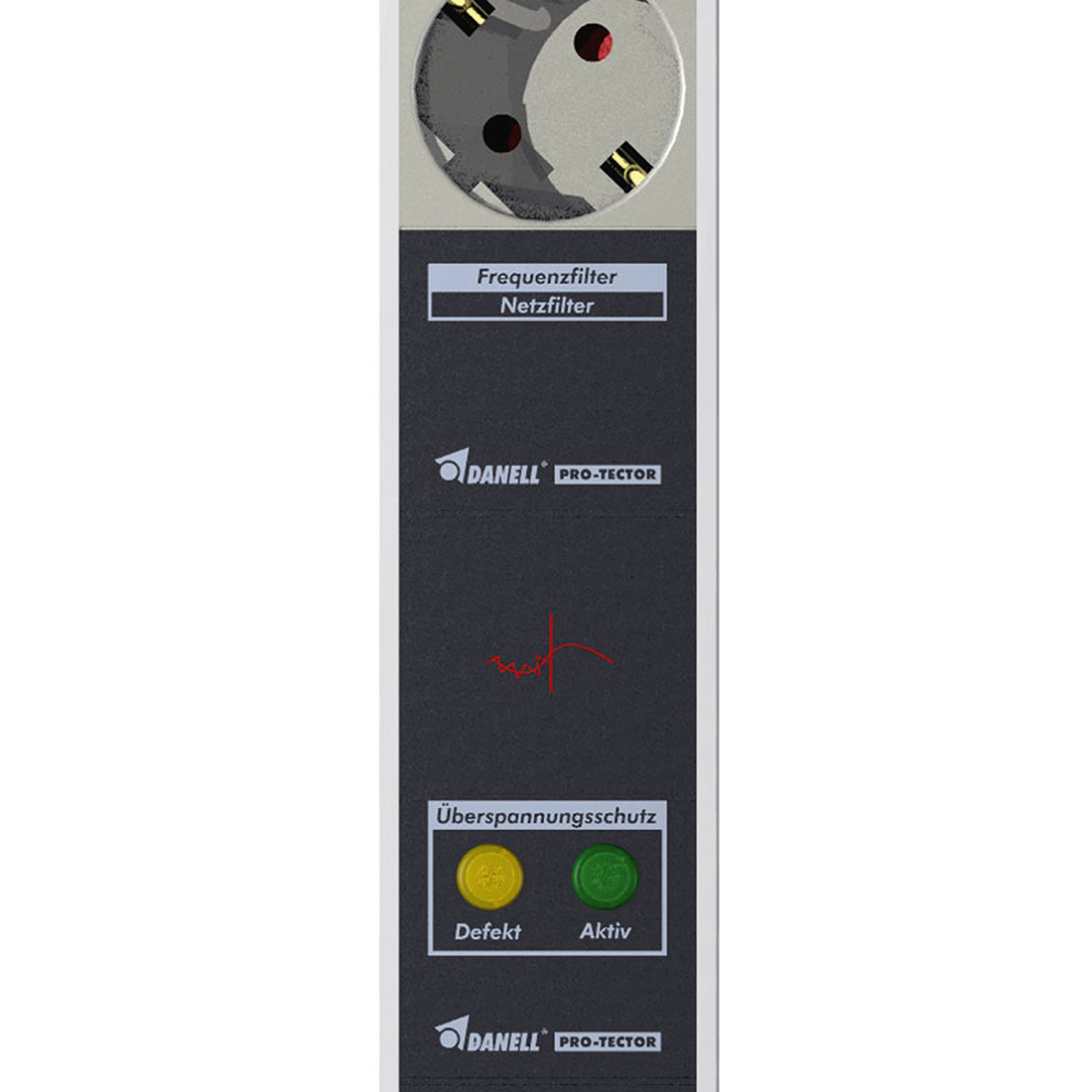 41-6744--Steckdosenleiste 6-fach PC - STL6PC