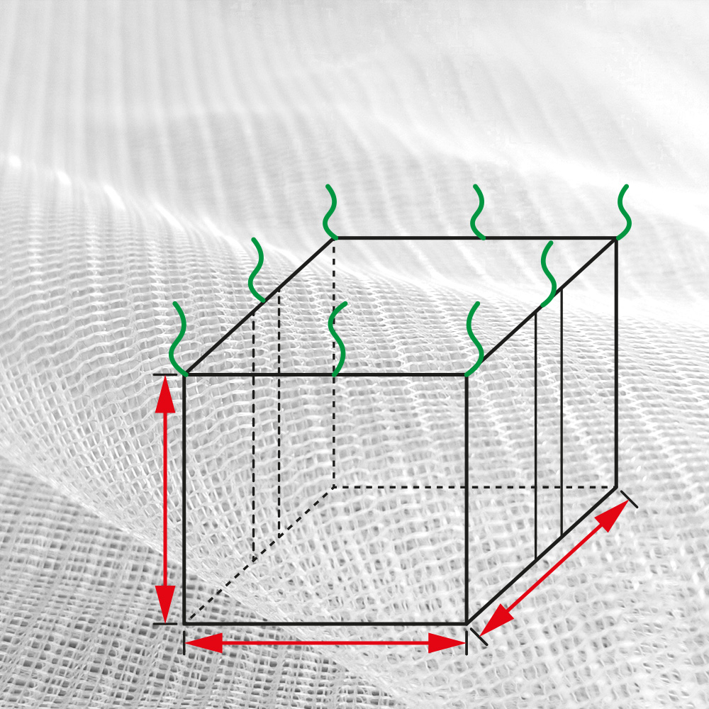 Doppelbettbaldachin Topas+ 220 x 220 x 220 cm