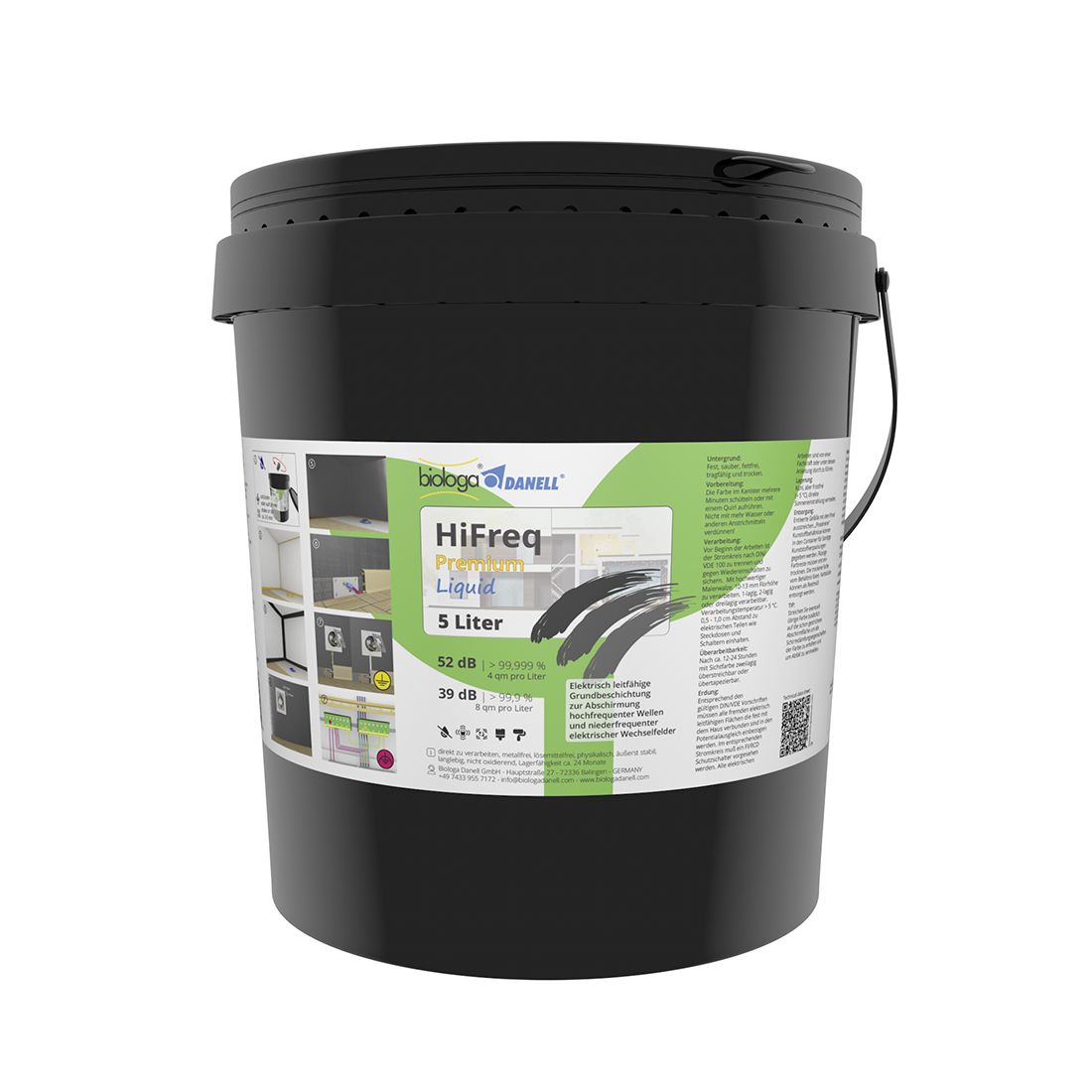 Hochfrequenz-Abschirmfarbe  - HiFreq-Premium-Liquid / 5 liter
