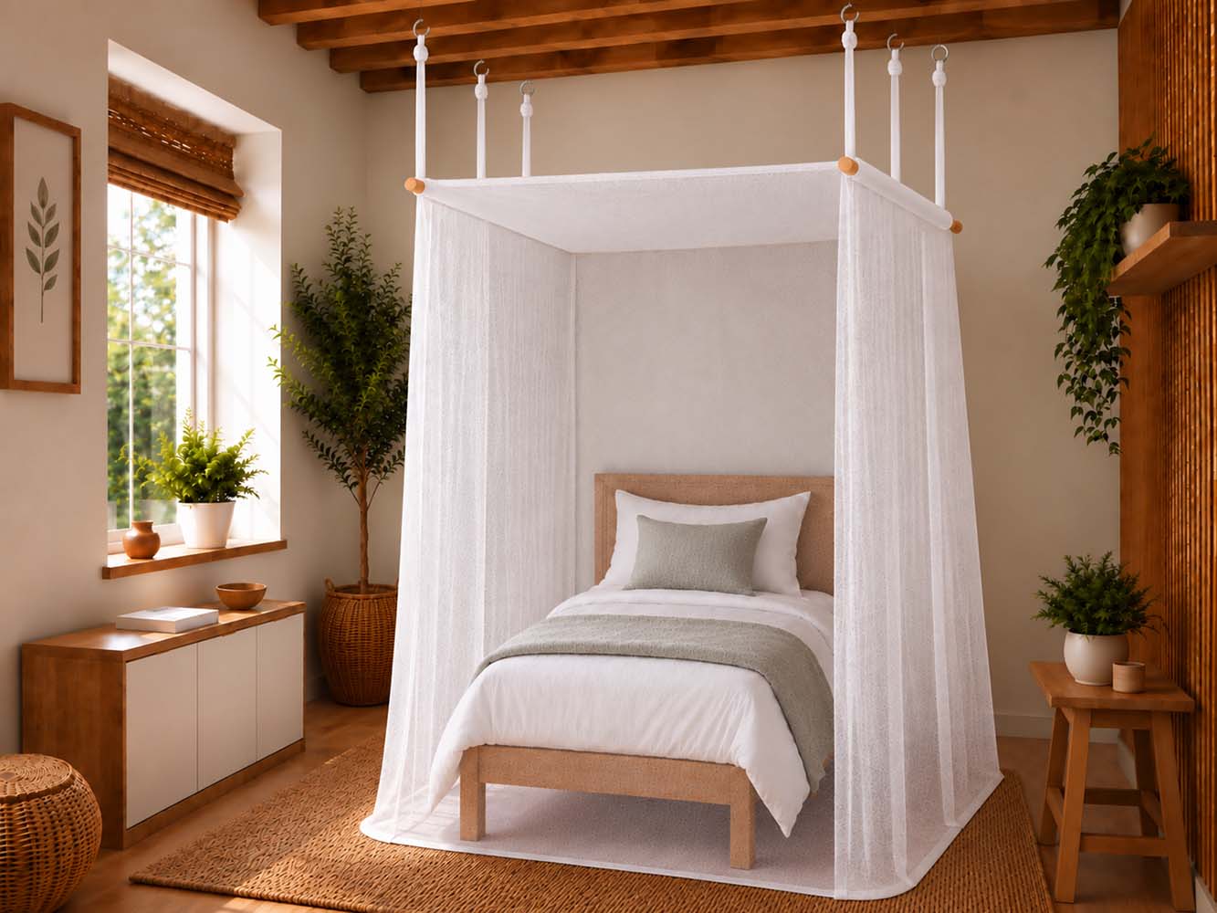 Einzelbettbaldachin Topas+ 220 x 120 x 220 cm