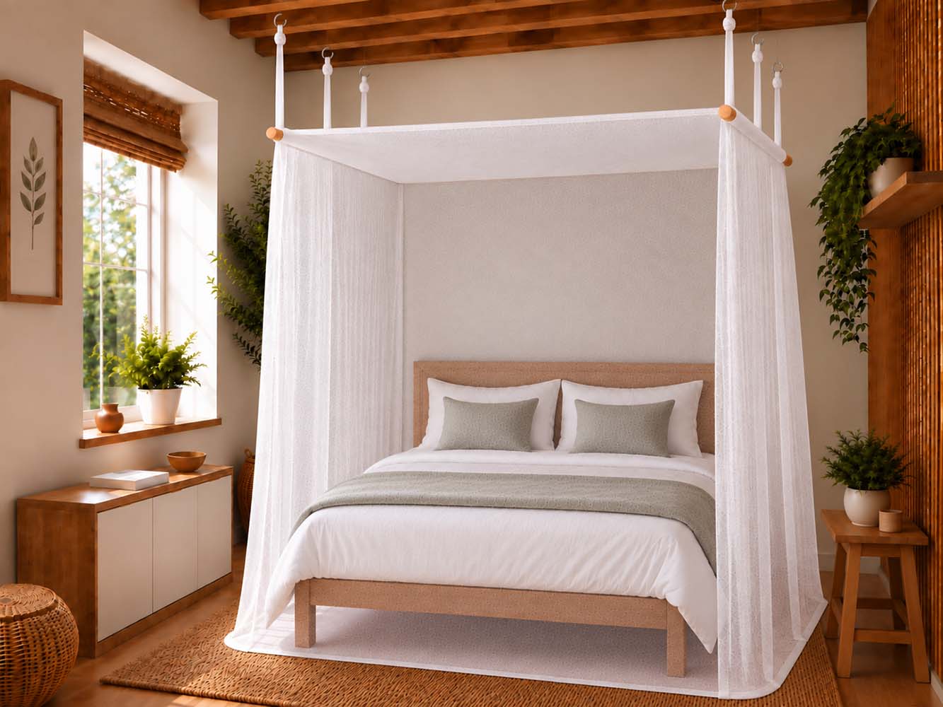 Doppelbettbaldachin Topas+ 220 x 220 x 220 cm