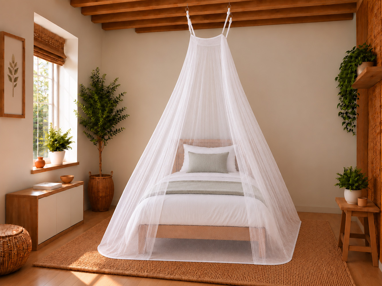Universalbaldachin Topas+ 240 x 240 x 200 cm; oben 50 x 50 cm